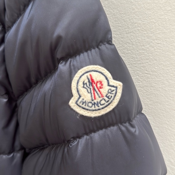 Moncler Navy Down Berlin Coat 2=M - Picture 5 of 10